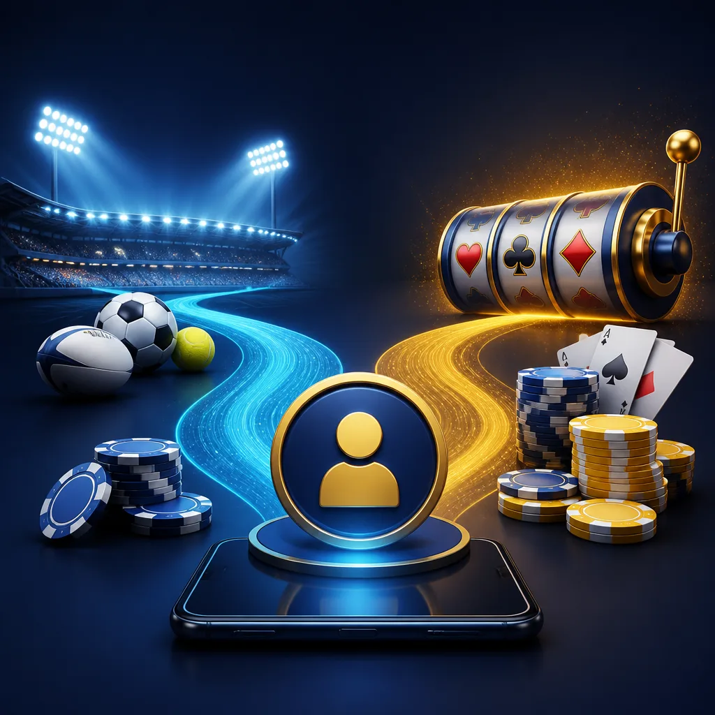 Sports and casino bonus-path illustration
