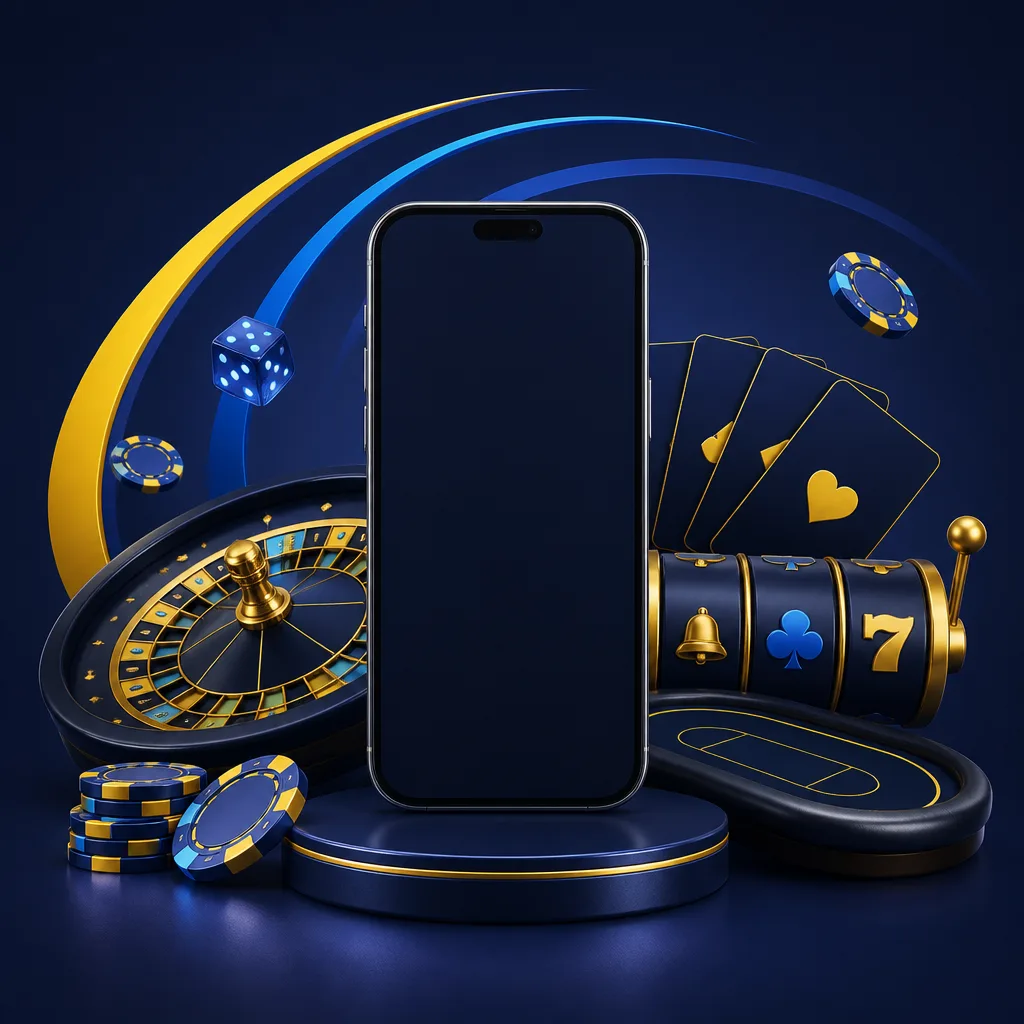 Mobile casino games illustration